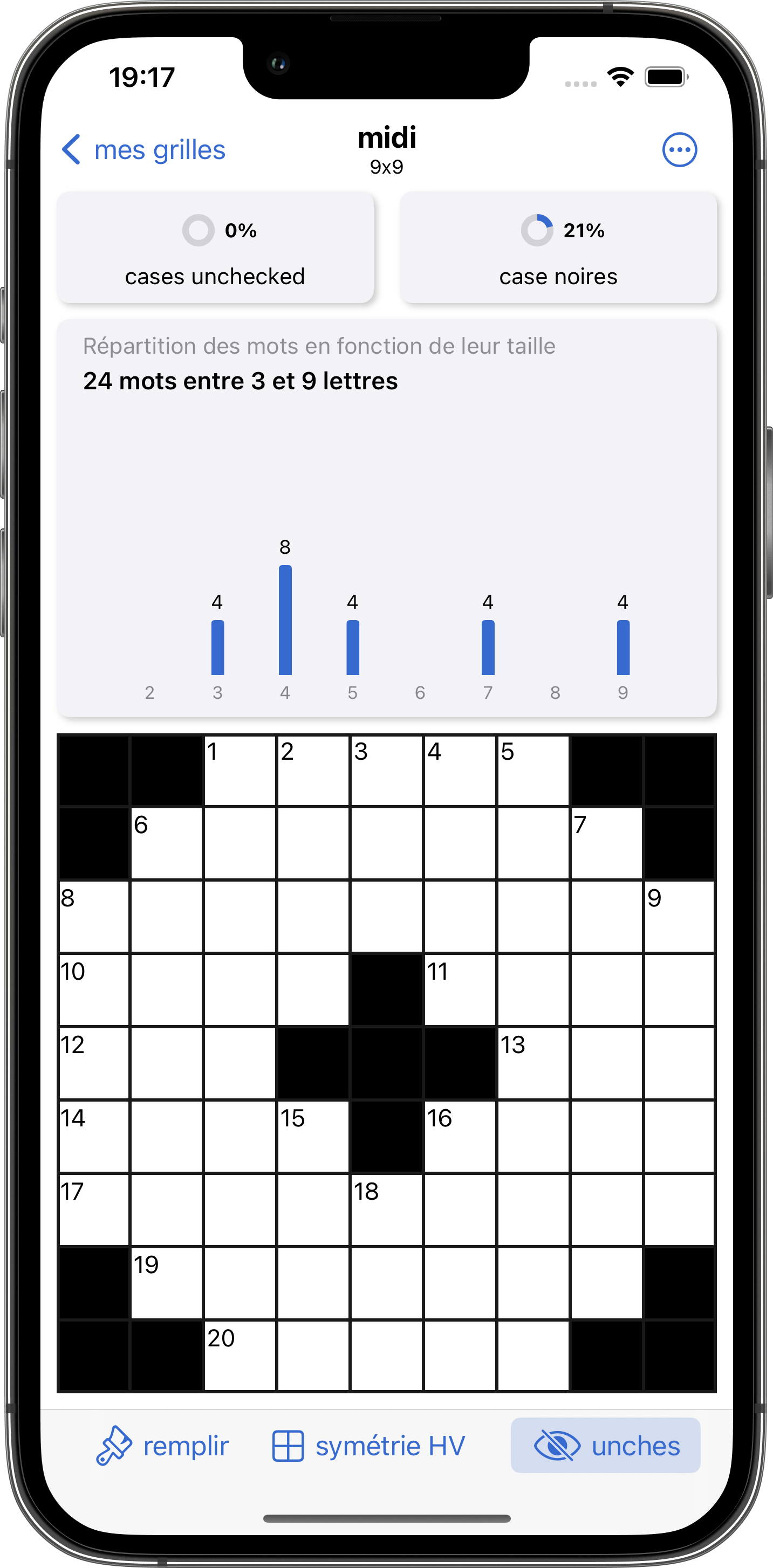 application Grid Smith sur iPhone
